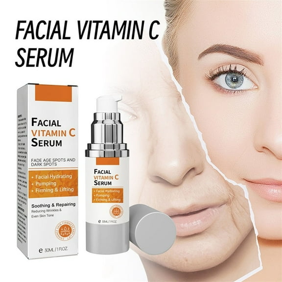 Mcolor Vitamin C Face Serum with Hyaluronic Acid: Reduces Dark Spots - Anti Aging Facial Serum for All Skin Types 1 FL OZ