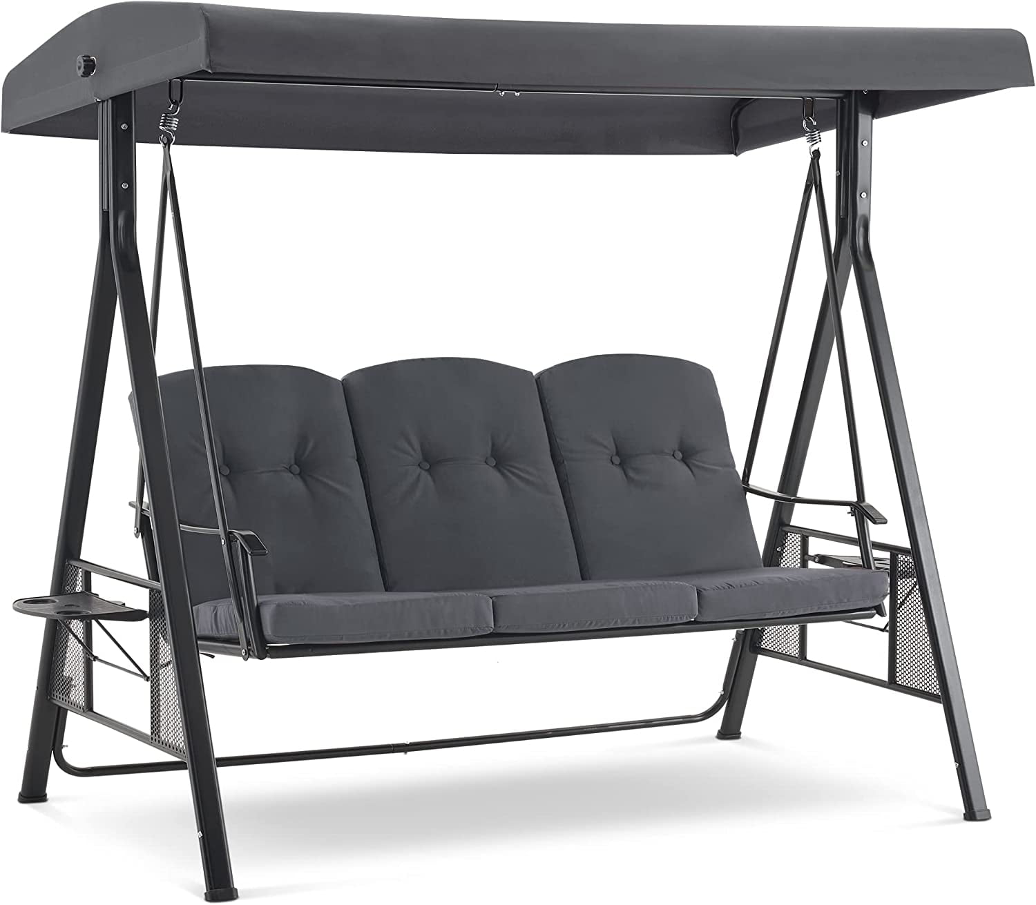 Mcombo 3 Seat Patio Swings with Canopy Outdoor Singapore Ubuy