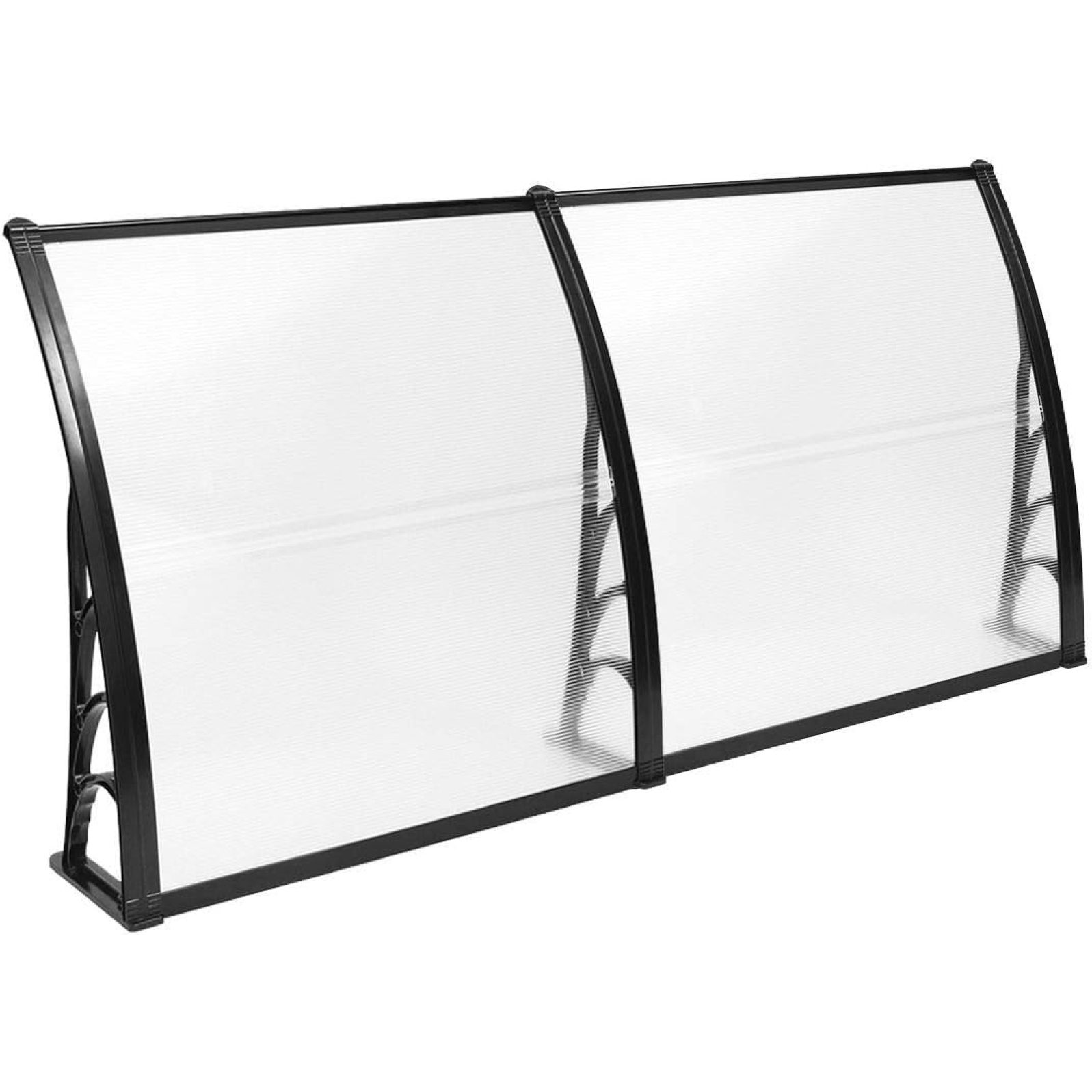 40" 80" Window Awning Outdoor Polycarbonate Front Door Patio Cover Garden Canopy 4080