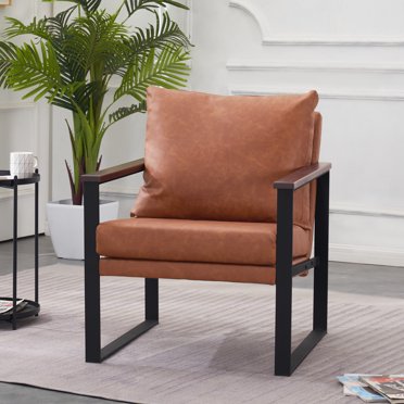 SAFAVIEH Bandelier Leather Weave Nautical Accent Chair, Natural/Brown
