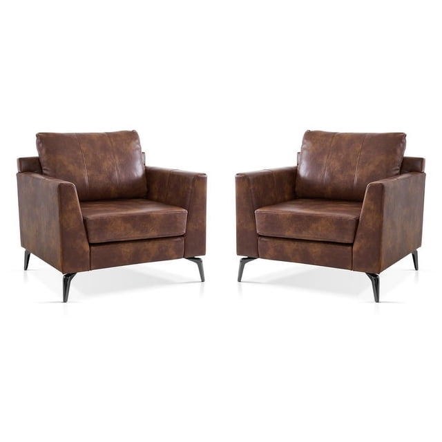 MCombo Modern Accent Chairs, Armchair With Upholstered