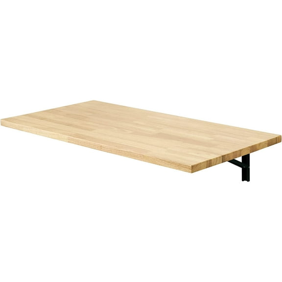 Mcombo Wall Mounted Workbench with Solid Wooden Tabletop AD90