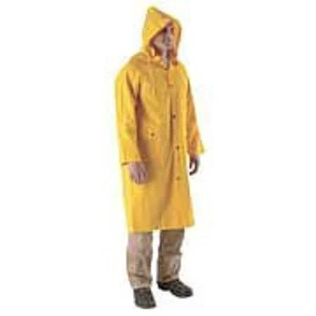 TOOLERMART Mcr Safety 230Cl Rain Jacket, Detachable Hood, Pvc, Snap Closure, .35 Mil