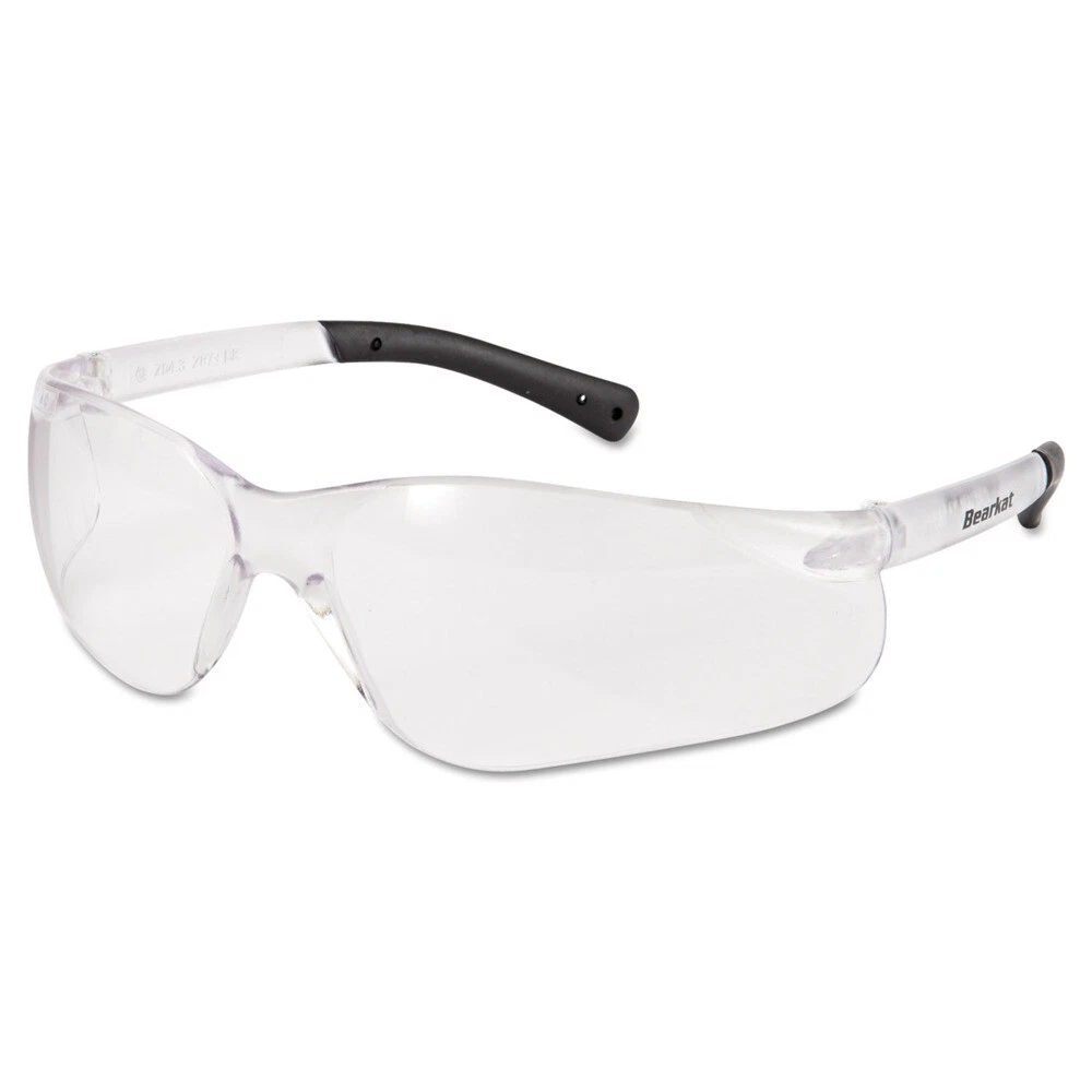 Mcr Safety Bk110Af Bearkat Safety Glasses - Frost Frame/Clear Lens New