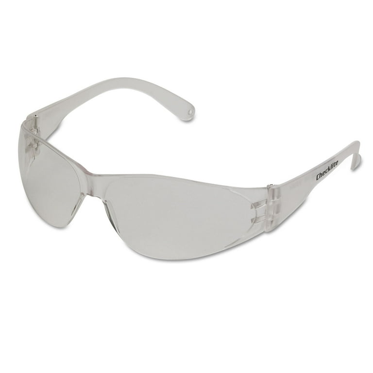 Checklite Scratch-Resistant Safety Glasses, Clear Lens, 12/Box Checklite Scratch-Resistant Safety Glasses, Clear Lens, 12/Box