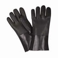 thumbnail image 1 of 6512SJ Chemical Resistant Gloves, PVC, 12 in L, Not Rated, Black, L, 12 PK, 1 of 1
