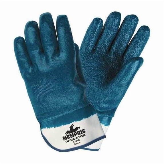 Mcr Safety Chemical Gloves,S,11 in. L,Rough,PK12 9761RS