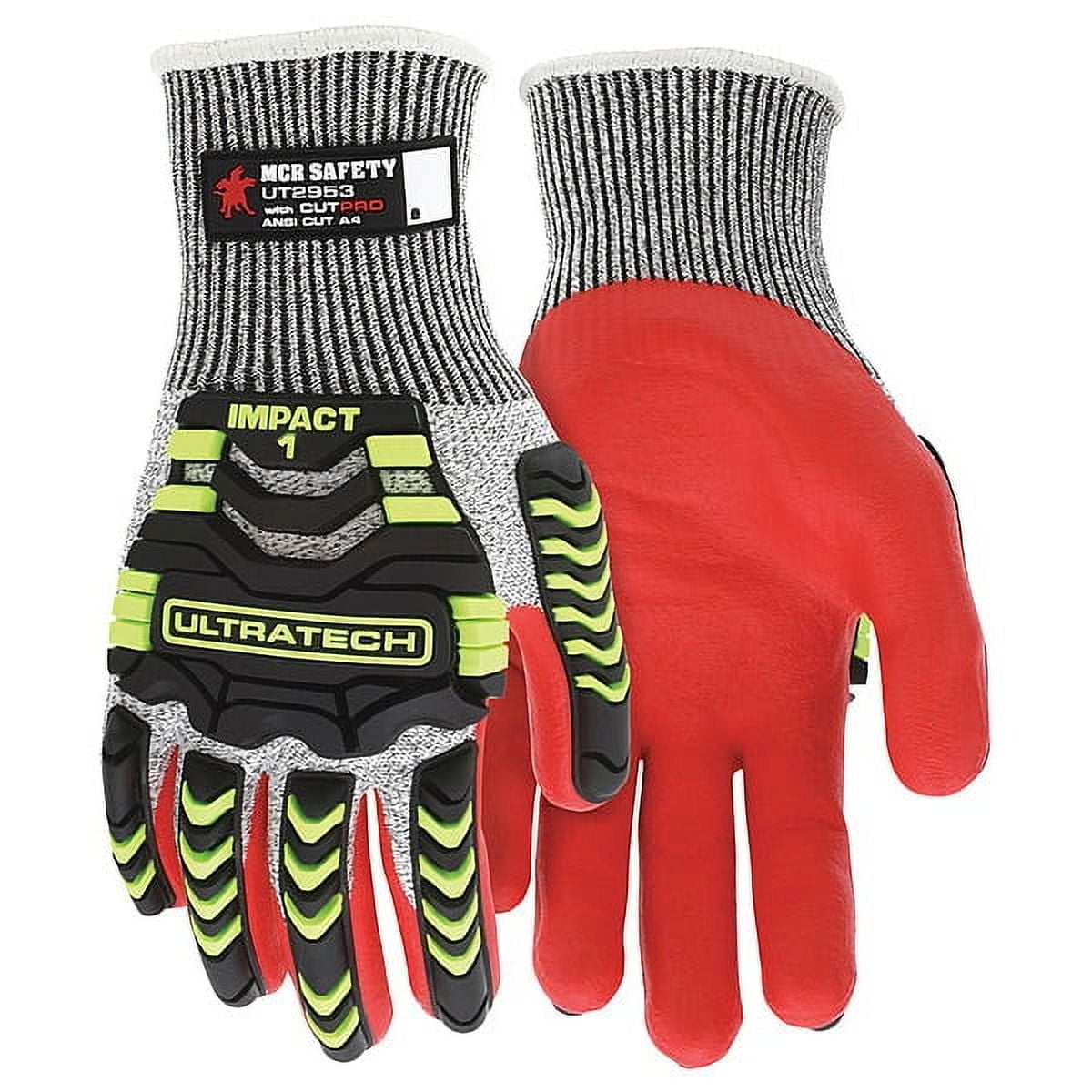 Mcr Safety Coated Gloves,XL,knit Cuff,PR UT2953XL