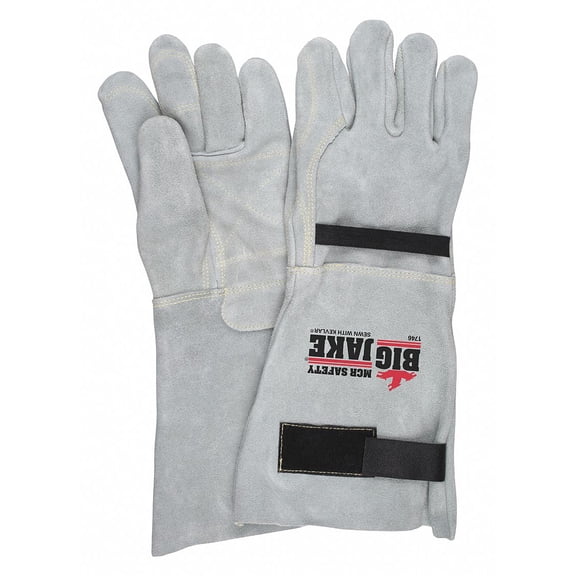 Mcr Safety Cut-Resist Leather Glove,L/9,PK12  1746L