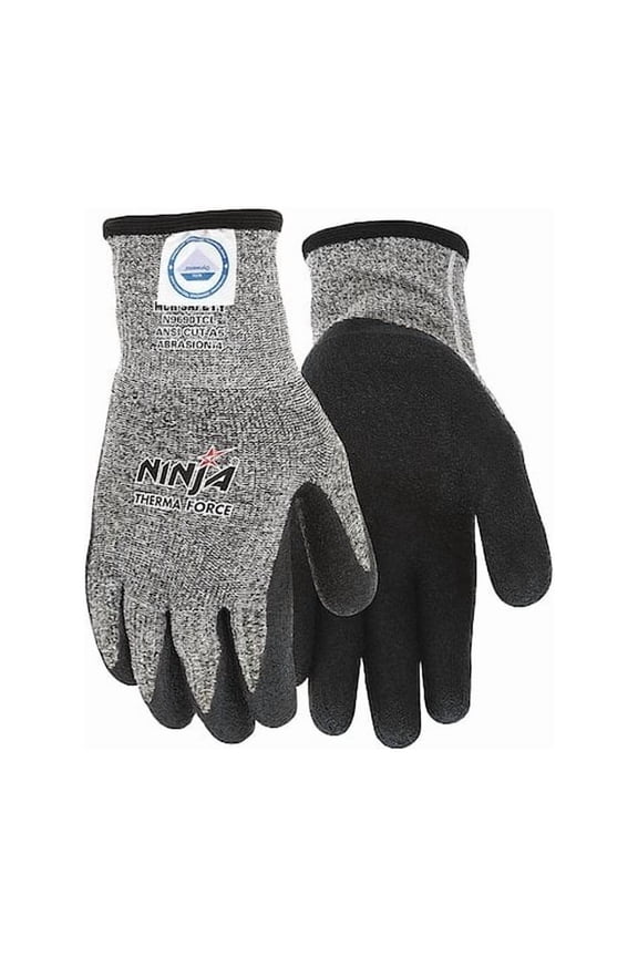Coated Gloves, Acrylic, Dyneema(R) Palm, HPPE/Synthetic/Fiberglass, Acrylic Terry Lining