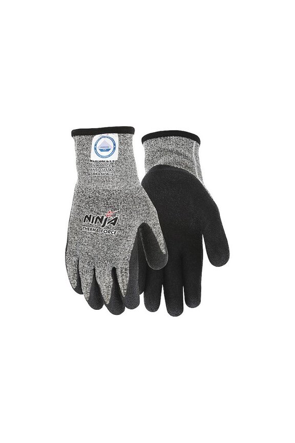 Cut Resistant Gloves,A5,2XL,Blk/Gray,PR N9690TCXXL