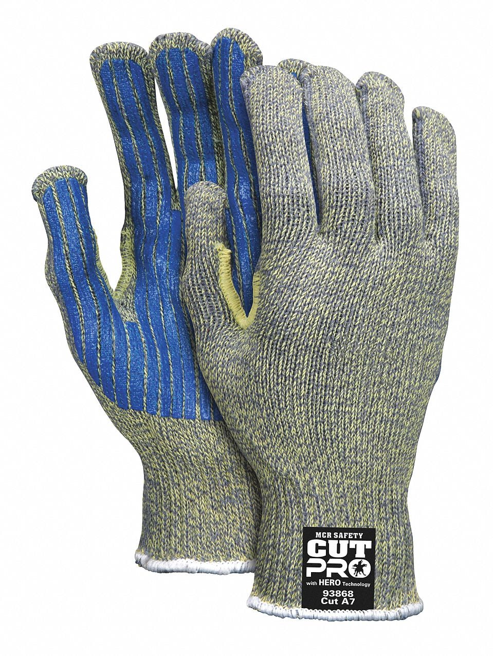 Mcr Safety Cut Resistant Gloves,A7,S,Multi,PR 93868S