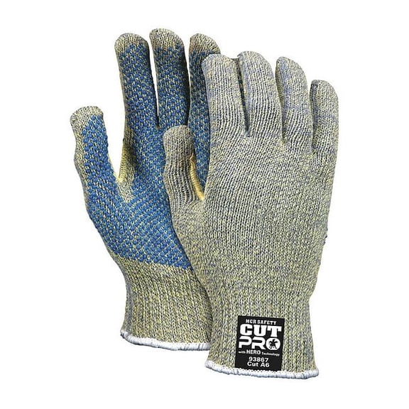 Cut Resistant Coated Gloves, Cut Level A4 ,Dotted ,PVC ,Dotted ,XS 1 PR