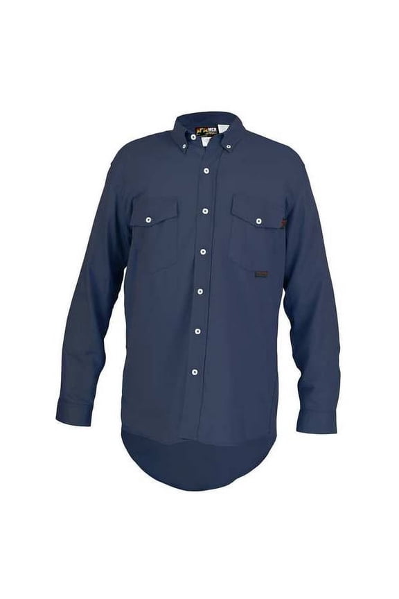 FR L Sleeve Shirt,Nav Blue,2XL,Regular S1NX2