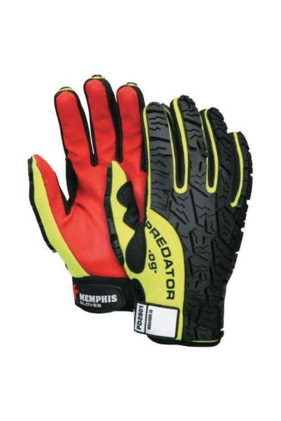 Gloves,XL,Hi Vis Yellow/Black/Red,PR PD2901XL