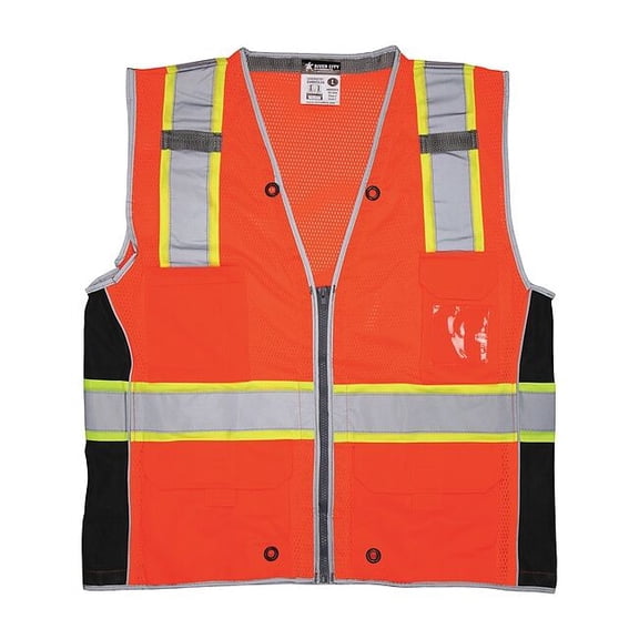 Mcr Safety High Visibility Vest,2XL Size,Unisex SURVCL2OX2