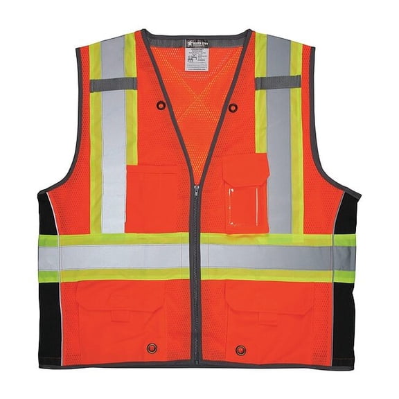 Mcr Safety High Visibility Vest,3XL Size,Unisex SURVCS2OX3