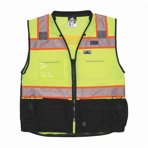 Mcr Safety High Visibility Vest,4XL Size,Unisex PSURVCL2LSX4