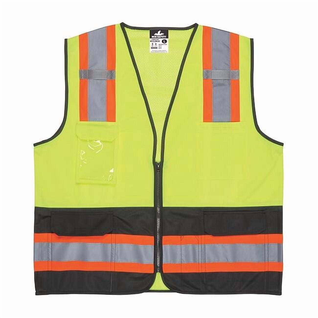 Mcr Safety High Visibility Vest,5XL Size,Unisex WCCL2MLSZX5