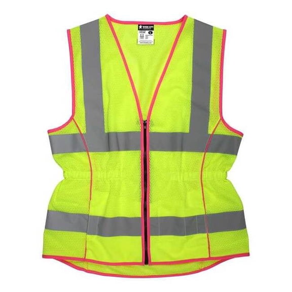 Mcr Safety High Visibility Vest,L Size,Women LVCL2MLL