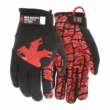 PD1902 Mechanics Gloves, Synthetic Leather Palm, Spandex Back, 2XL, Black PD1902XXL