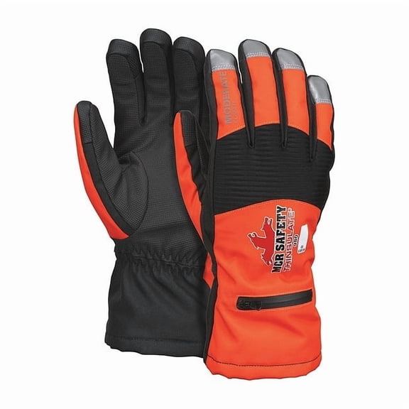 980 Mechanics Gloves, Polyurethane Palm, High-Visibility Orange 980XL