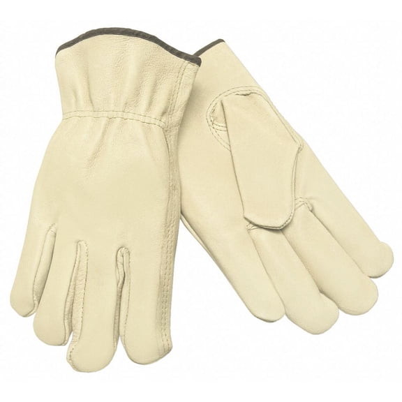 MCR Safety MCR-3401L 127-Economy Grain Pigskin Keystone Thumb Unlined Drivers Gloves - Large