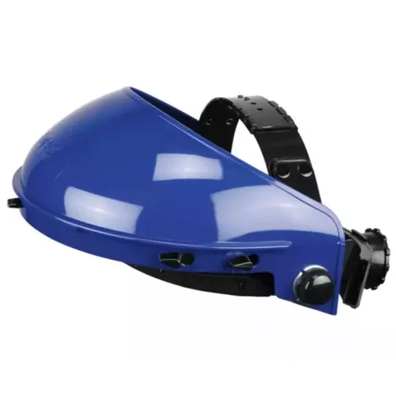 Mcr Safety Polycarbonate Ratchet Headgear For Shield Visors, Blue, 103C