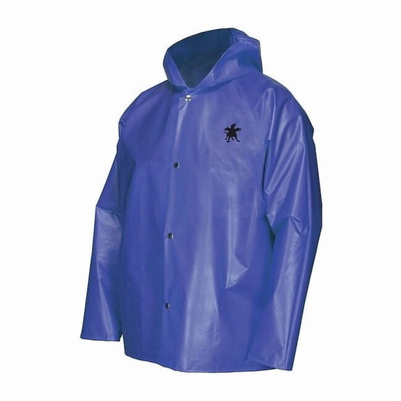 Rain Jacket,Bound Seam,2XL,Blue,Unisex 563JHX2
