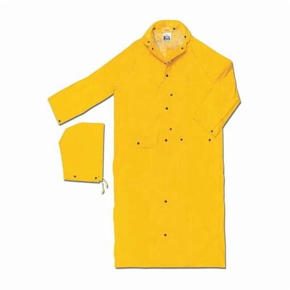 Mcr Safety Rider Raincoat,Yellow,XL 260CXL