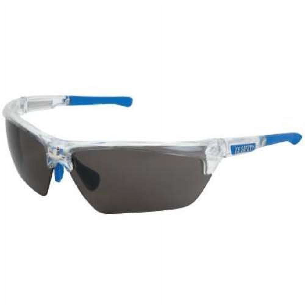 Dominator (DM3), Safety Glasses, MAX6 Anti-Fog, Polycarbonate Lens, Clear Frame, Half Frame