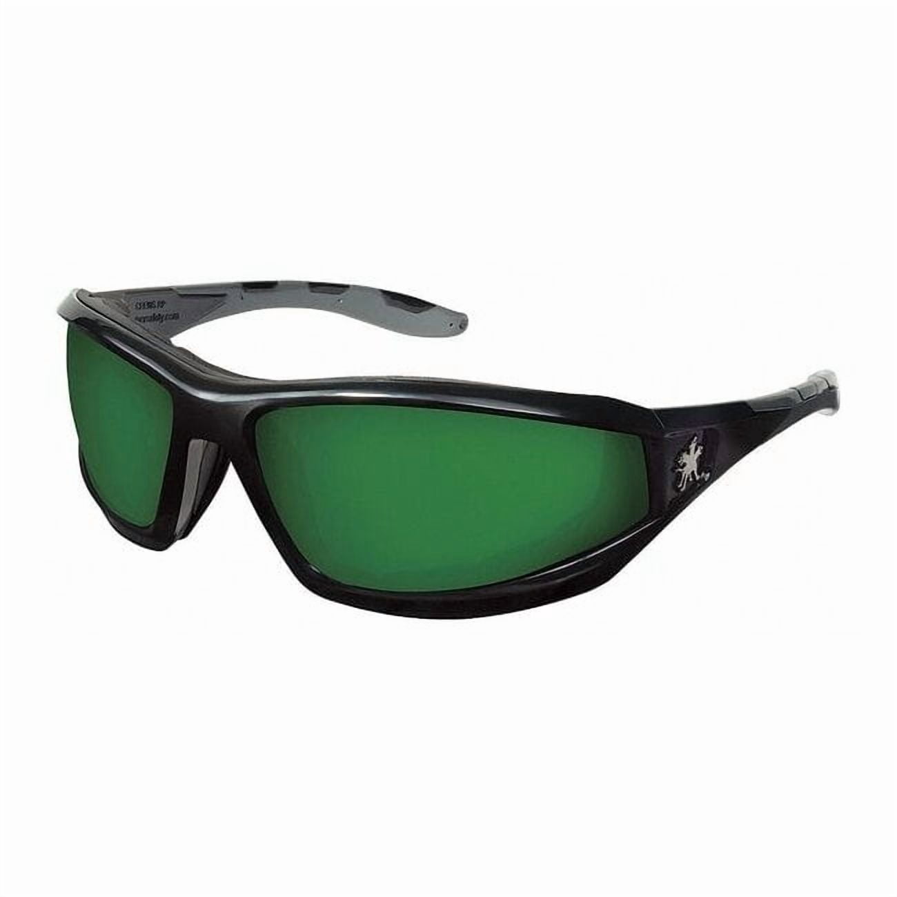 Swagger (RP2), Welding Safety Glasses, Anti-Scratch, Green Filter 3.0 Lens, Black Frame, Full-Frame