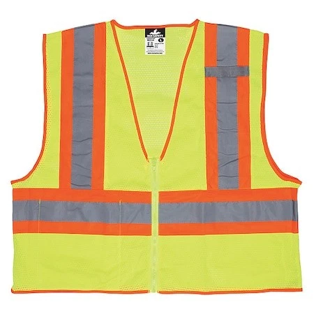 Mcr Safety Wccl2lx3 High Visibility Vest,3Xl Size,Unisex