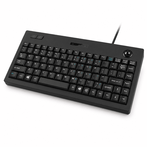 Mcsaite Mc-9712 Wired Trackball Keypad - And Roll Mousebo 11.8x7.5x1.4 Inches For Pc Laptop Notebook Desktop English Layout Black