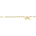 thumbnail image 1 of Mcvan BR2 7.5 in. Plate Rosary Boxed Bracelet, Gold, 1 of 1