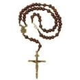 thumbnail image 1 of Mcvan P570C 13.5 in. Brown Wood St Michael Necklace On Hang Card, 1 of 1