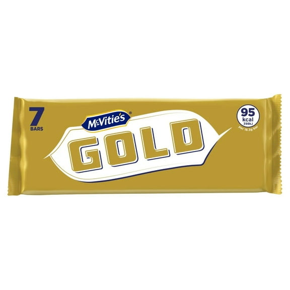 Mcvitie's Gold Biscuit Bars 7 Pack 124G, Imported from Britain