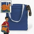 thumbnail image 1 of (Md) Blue Canvas Tote Bag - Party Favors - 12 Pieces, 1 of 2