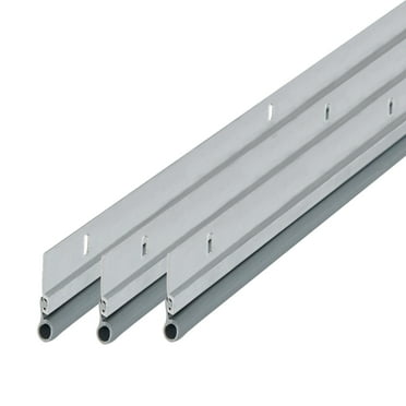 M-D Building Products 01438 36 in. x 84 in. Silver Flat-design Aluminum and Vinyl Screw-on Top and Sides Door Seal Kit