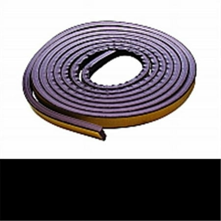 Md Building Products 2550 0.38 x 0.22 in. x 17 ft. Brown P-Profile Extreme Temperature Weatherstrip Medium Gaps - Brown
