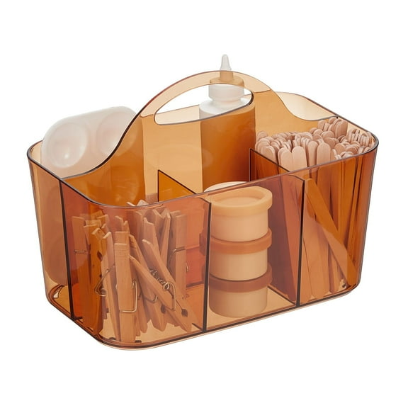 Mdesign Amber 4 Compartment Storage Box for Sewing and Craft