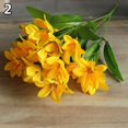 thumbnail image 1 of Mdesiwst 1 Bouquet Artificial Mini Lily Flower,24 Heads Plants Home Office Wedding Party Decor, 1 of 9