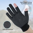 thumbnail image 1 of Mdesiwst 1 Pair Sports Gloves Fingerless Anti slip Sun Polyester Open Finger Fishing Tea Picking Gloves Outdoor Sports, 1 of 6