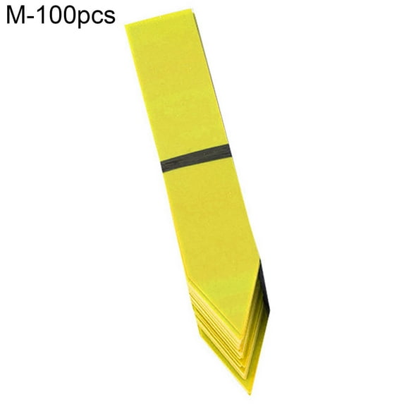 Mdesiwst 100Pcs Pot Stake Tags Waterproof Multi-Use PVC Flower Pot Plant Labels for Gardening
