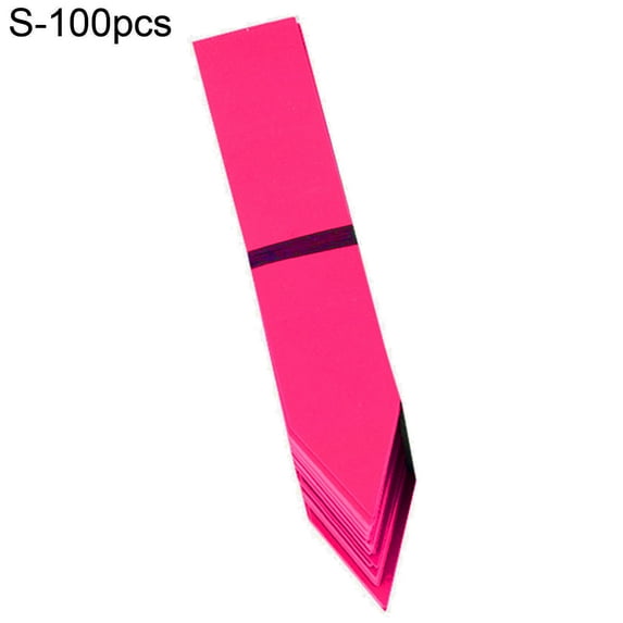 Mdesiwst 100Pcs Pot Stake Tags Waterproof Multi-Use PVC Flower Pot Plant Labels for Gardening