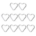 thumbnail image 1 of Mdesiwst 10Pcs Heart-shaped Carabiner Hooks Compact Hook Clips Strong Load-bearing Key Holders Camping Supplies, 1 of 7