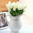 thumbnail image 1 of Mdesiwst 1Pc Real Touch Artificial Flowers Tulips Bouquet Party Home Wedding Fake Bridal Silk Accessory, 1 of 8