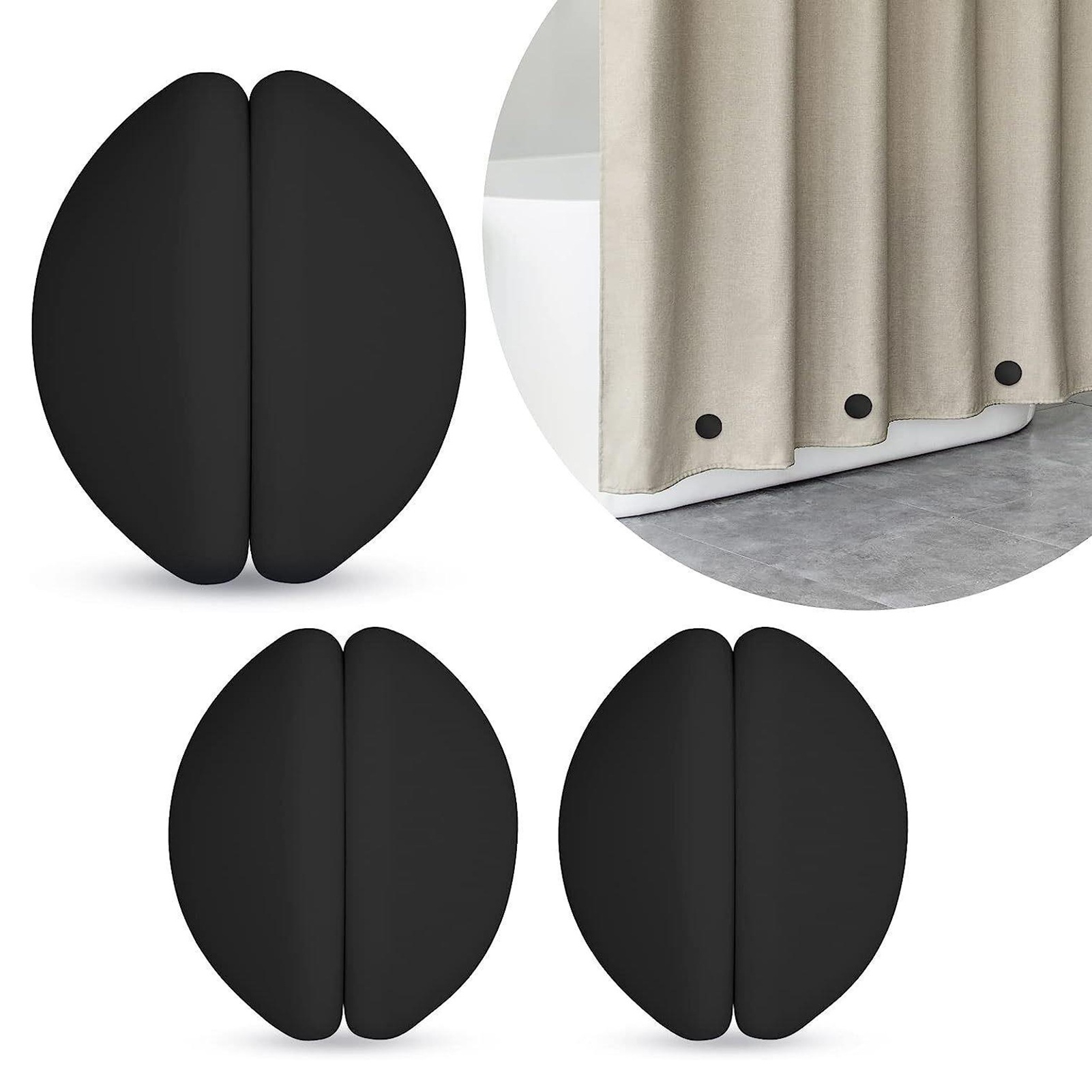 Mdesiwst 2Pairs Shower Curtain Magnets Strong Magnetic Rust-Proof Heavy ...