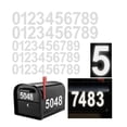 thumbnail image 1 of Mdesiwst 5 Sheets 2/3/4-Inch Reflective Mailbox Number Sticker 0 to 9 Waterproof Die-cut Self Adhesive Vinyl Modern House Number Decal Window Door Decoration, 1 of 6