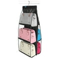 thumbnail image 1 of Mdesiwst 6 Pockets Hanging Bag Purse Storage Organizer Wardrobe Closet Rack Hangers Tool, 1 of 5